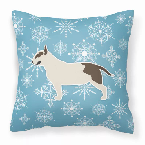 Winter Snowflake With Dog Fabric Decorative Pillow - S000213B001695P073904V000