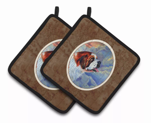 Dog Artwork Pair of Pot Holders - S000213B001695P069332V004