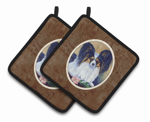 Dog Artwork Pair of Pot Holders - 7037PTHD