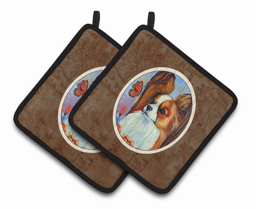 Dog Artwork Pair of Pot Holders - 7039PTHD