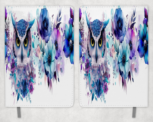 Owl Printed 8 Inch  A-5 Journal