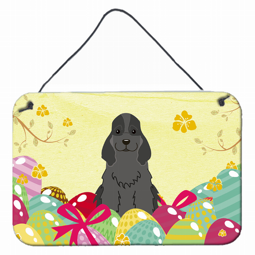 Easter Eggs Design with Dog Wall or Door Hanging Prints - BB6092DS812