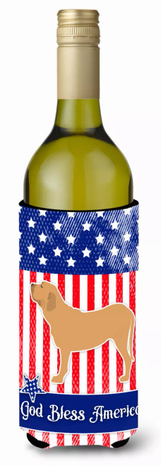 American Flag and Dog Wine Bottle Hugger - S000213B001695P072646V000