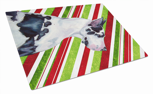 Christmas Design Dog Print Glass Cutting Board Large - LH9236LCB