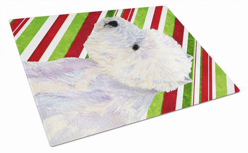 Christmas Design Dog Print Glass Cutting Board Large - LH9225LCB