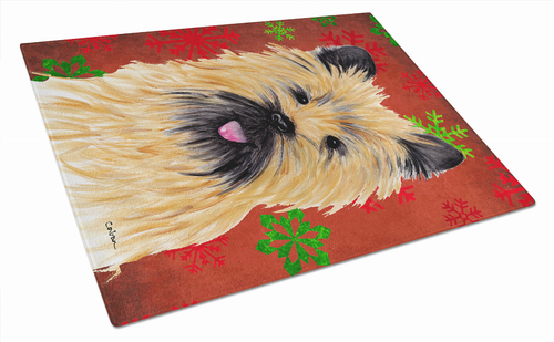 Christmas Design Dog Print Glass Cutting Board Large - SC9415LCB