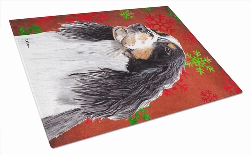 Christmas Design Dog Print Glass Cutting Board Large - SC9401LCB
