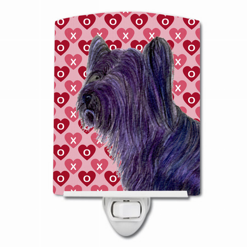 Hearts Love and Valentine's Day Dog Art Ceramic Night Light - SS4463CNL