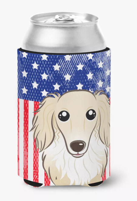 American Flag and Dog Can or Bottle Hugger - S000213B001695P064114V000
