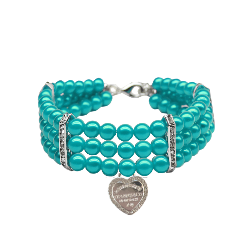 Three-Row Pearl Sniffany Dog Necklace - BarkFifthAve3967