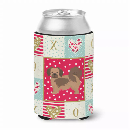 Patchwork Love with Dog Can or Bottle Hugger - S000213B001695P010152V000