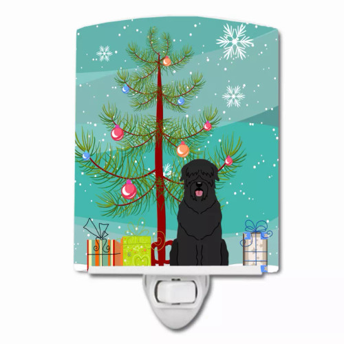 Christmas Tree and Dog Ceramic Night Light - S000213B001695P099688V000