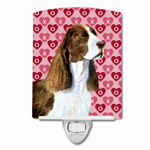 Hearts Love and Valentine's Day Dog Art Ceramic Night Light - S000213B001695P104109V000