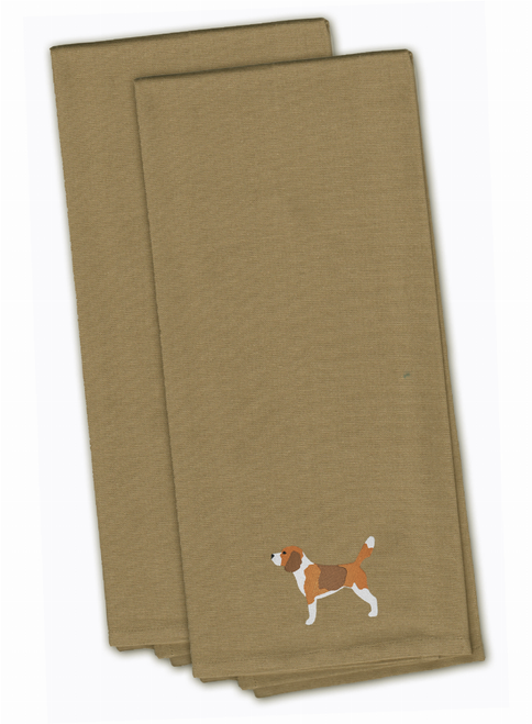 Dog Design Embroidered Kitchen Towel Set of 2 - BB3410TNTWE