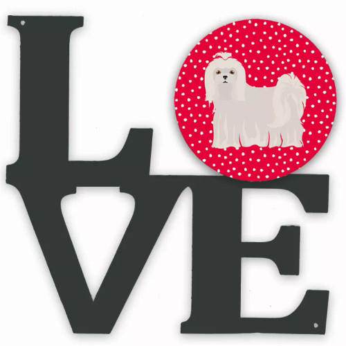Dog Metal Wall Artwork LOVE - S000213B001695P013470V000