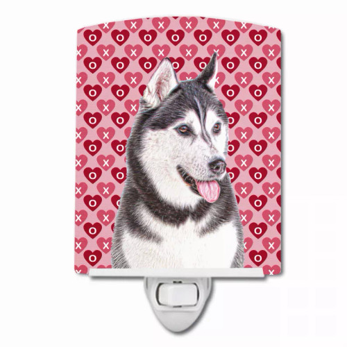 Hearts Love and Valentine's Day Dog Art Ceramic Night Light - KJ1189CNL