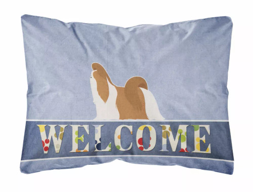 Welcome Dog Art Canvas Fabric Decorative Pillow - S000213B001695P079983V000