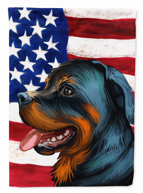 American Flag with Dog Artwork Flag Garden Size - CK6677GF