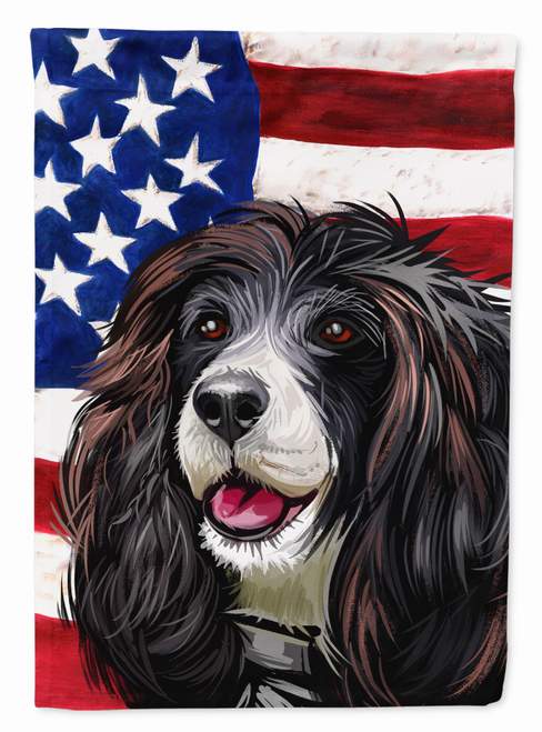 American Flag with Dog Artwork Flag Garden Size - CK6679GF