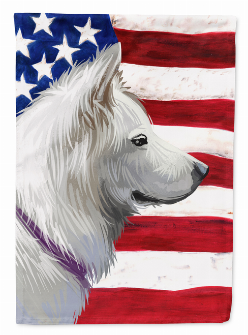 American Flag with Dog Artwork Flag Garden Size - CK6668GF