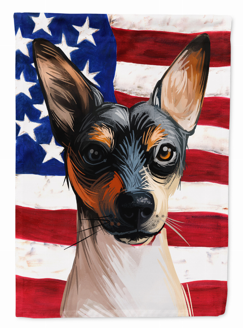 American Flag with Dog Artwork Flag Garden Size - CK6674GF