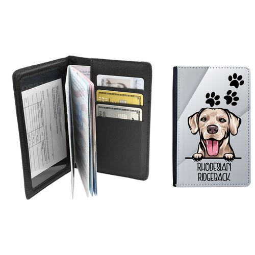 Dog Lovers Passport Wallet With Multiple Slots - PinkBox3-6950