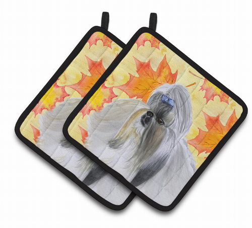 Dog Art Seasonal Pair of Pot Holders - BB9927PTHD