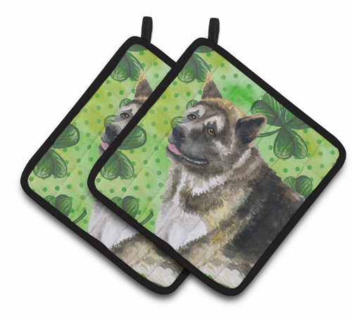 Dog Art Seasonal Pair of Pot Holders - BB9843PTHD