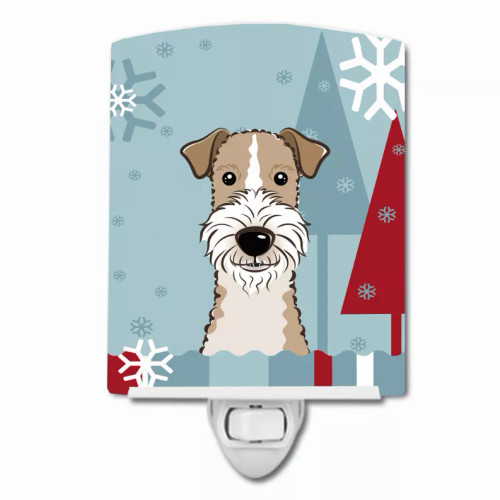 Winter Holiday Design with Dog Ceramic Night Light - S000213B001695P099136V000