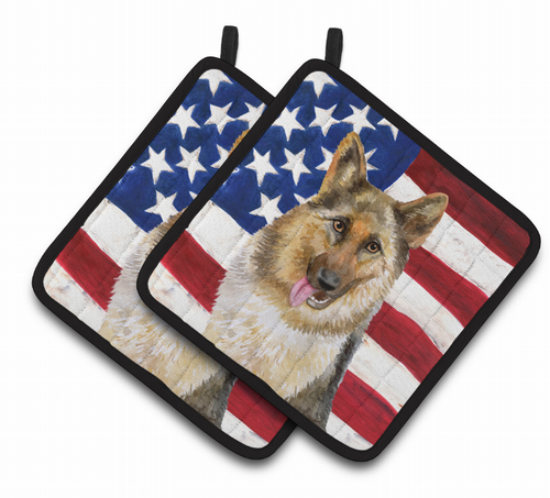 Dog Art Seasonal Pair of Pot Holders - BB9654PTHD
