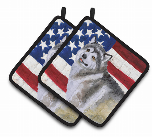 Dog Art Seasonal Pair of Pot Holders - S000213B001695P113761V001