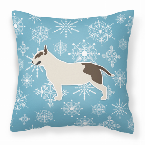 Winter Snowflake Dog Profile Art Fabric Decorative Pillow - S000213B001695P073404V000