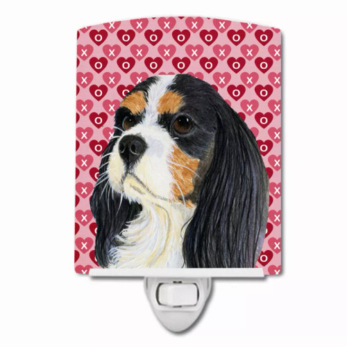 Hearts Love and Valentine's Day Dog Art Ceramic Night Light - S000213B001695P102628V000