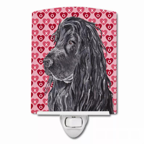 Hearts Love and Valentine's Day Dog Art Ceramic Night Light - S000213B001695P103398V000
