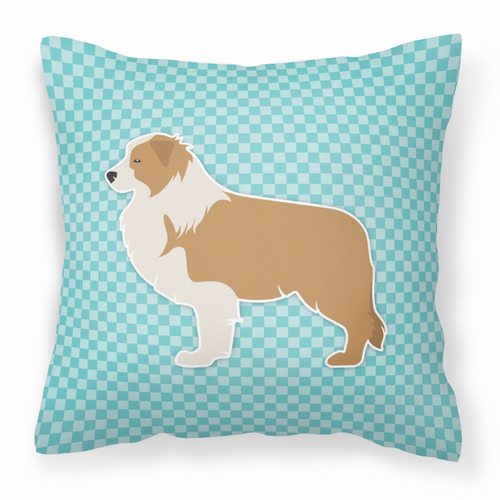 Checkerboard Print With Dog Fabric Decorative Pillow - BB3722PW1818