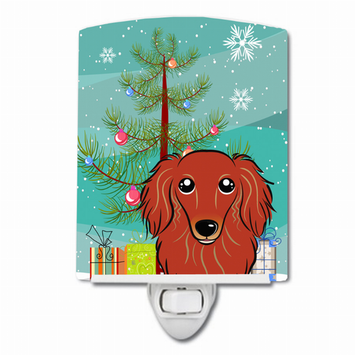 Christmas Tree and Dog Ceramic Night Light - S000213B001695P099041V000