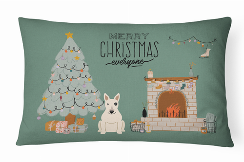 Christmas Dog Art Fabric Decorative Pillow - CK7701PW1216
