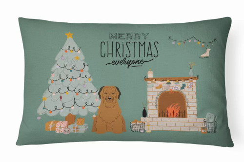 Christmas Everyone Dog Art Canvas Fabric Decorative Pillow - S000213B001695P020350V017