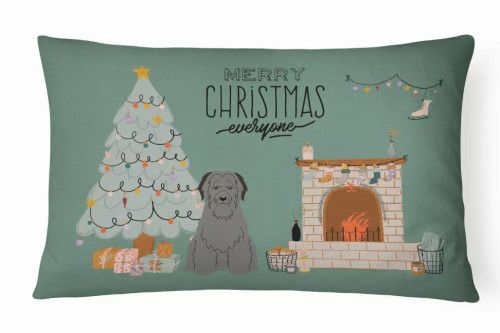 Christmas Everyone Dog Art Canvas Fabric Decorative Pillow - S000213B001695P020350V016