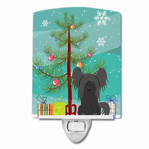 Christmas Tree and Dog Ceramic Night Light - BB4237CNL