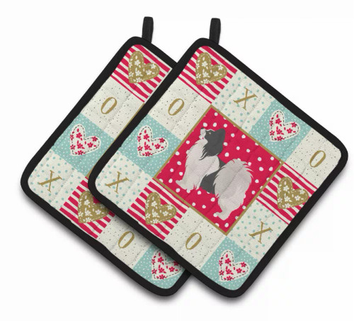 Dog XOXO Pair of Pot Holders - S000213B001695P010339V022