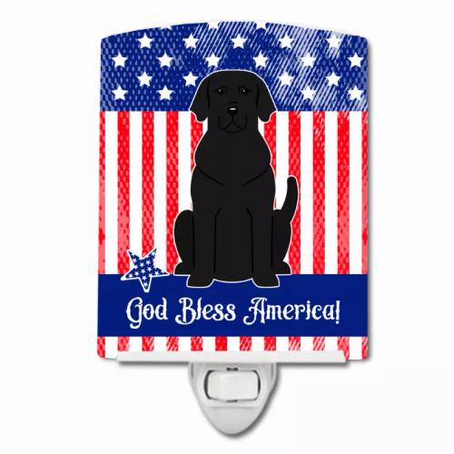 American Flag Design with Dog Ceramic Night Light - S000213B001695P099578V000