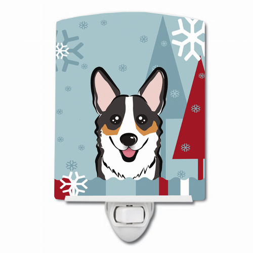 Winter Holiday Design with Dog Ceramic Night Light - S000213B001695P099144V000