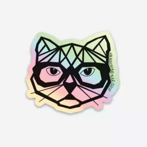 Holographic Cat Sticker - 149902872