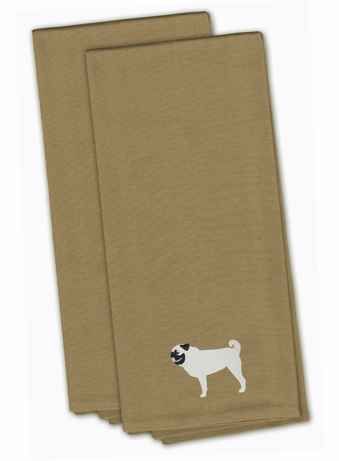 Dog Design Embroidered Kitchen Towel Set of 2 - BB3447TNTWE