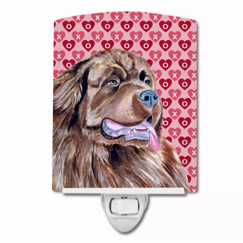 Hearts Love and Valentine's Day Dog Art Ceramic Night Light - LH9129CNL