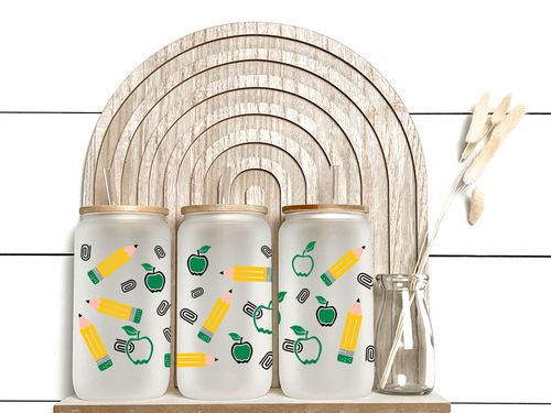 Teacher - Frosted Libby Glass