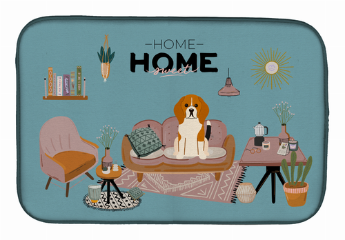 Dog in Sweet Home Dish Drying Mat - S000213B001695P020177V006