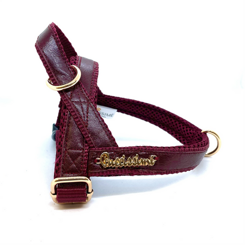 Red Wine One-click Dog Harness - PuccissimePet000339