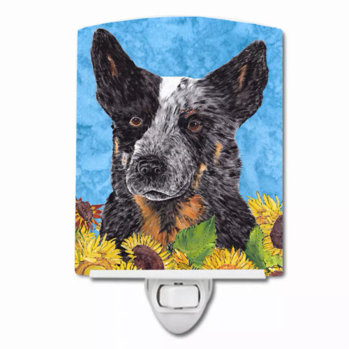 Dog In Summer Flowers Ceramic Night Light - S000213B001695P103156V000